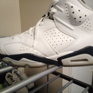 Jordan White and Black Sneakers